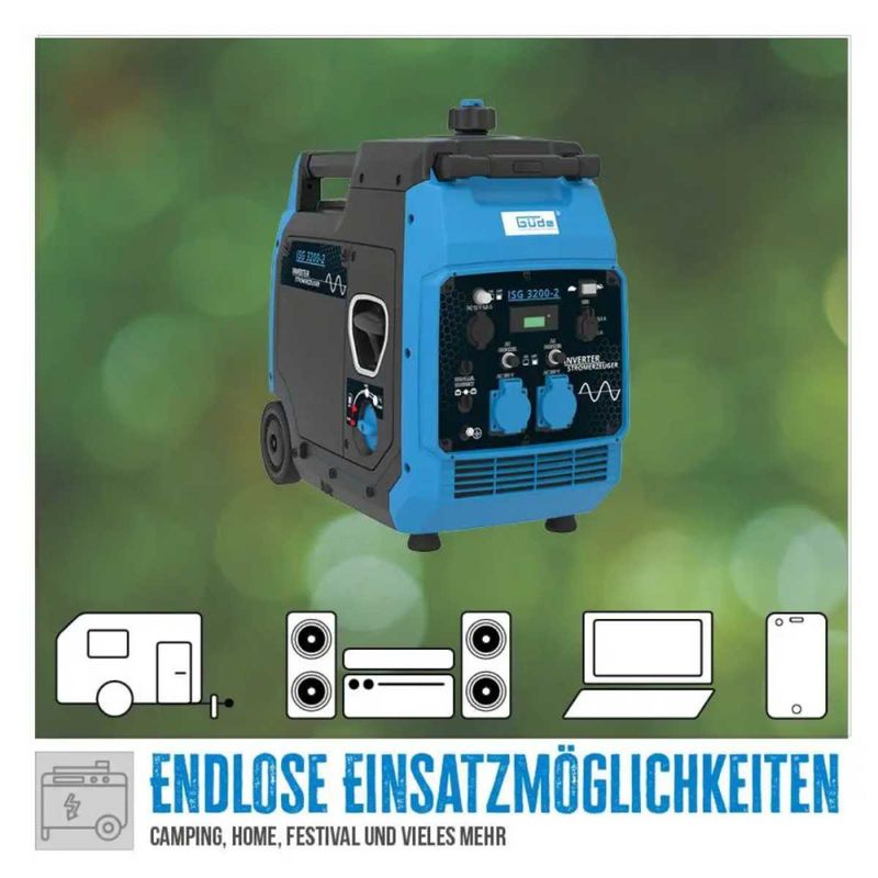 Güde Machinery Inverter ISG 3200W  Bensin strømaggregat